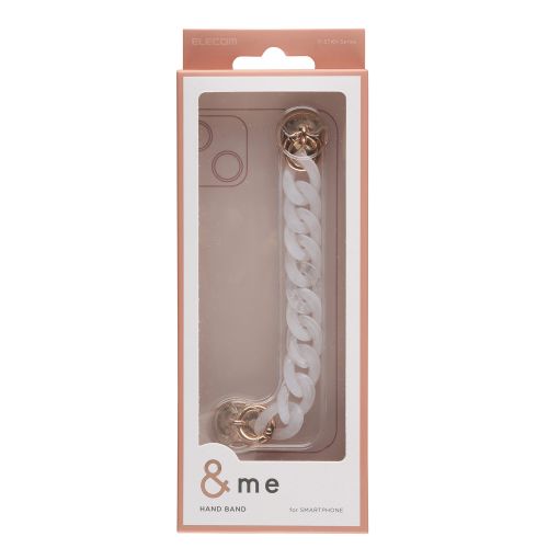 Elecom P-STKHCHSCR Key Ring Hanger Chain Flat (Clear)