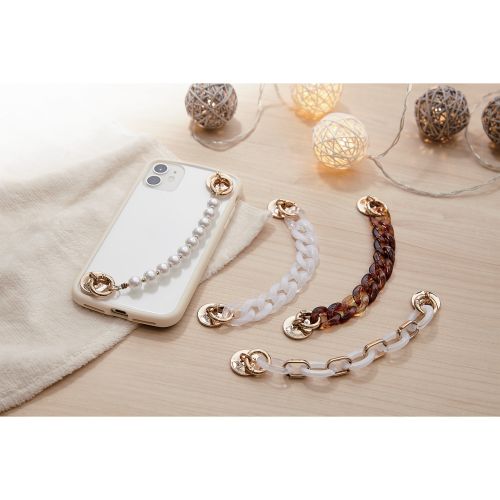 Elecom P-STKHCHSCR Key Ring Hanger Chain Flat (Clear)