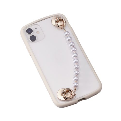 Elecom P-STKHPAL Key Ring Hanger Chain Flat (Pearl)