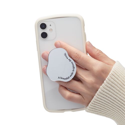 Elecom P-STRFMRCSV Smartphone Grip Mirror (Cloud)