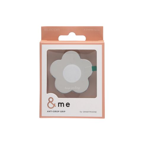 Elecom P-STRFMRFSV Smartphone Grip Mirror (Flower)