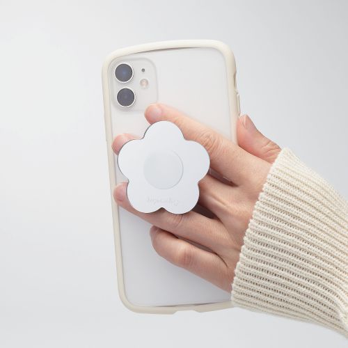 Elecom P-STRFMRFSV Smartphone Grip Mirror (Flower)