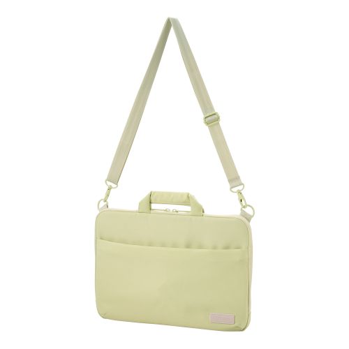 Elecom BM-OF07GN2 14-inch PC Inner Bag with Shoulder Strap (Light Green)