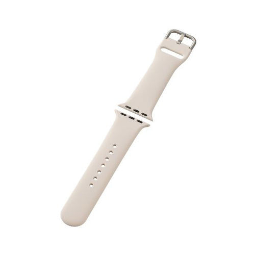Elecom AW-41BDSCWH 38mm-41mm for Apple Watch Band Silicone (White)