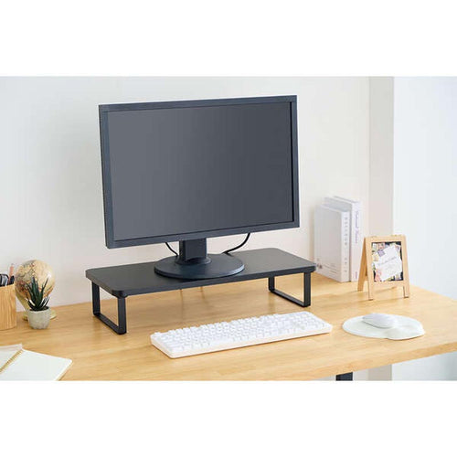 Elecom PCA-DPSW5925BK Monitor Stand 12Cm Height (Black)