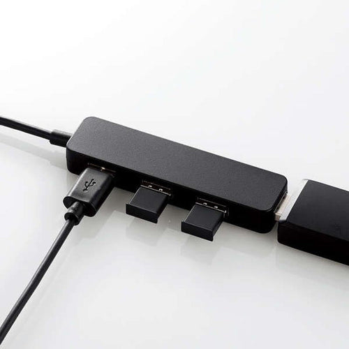 Elecom U2H-CA4003BBK USB C/A 4Ports 2.0 Hub (Black)