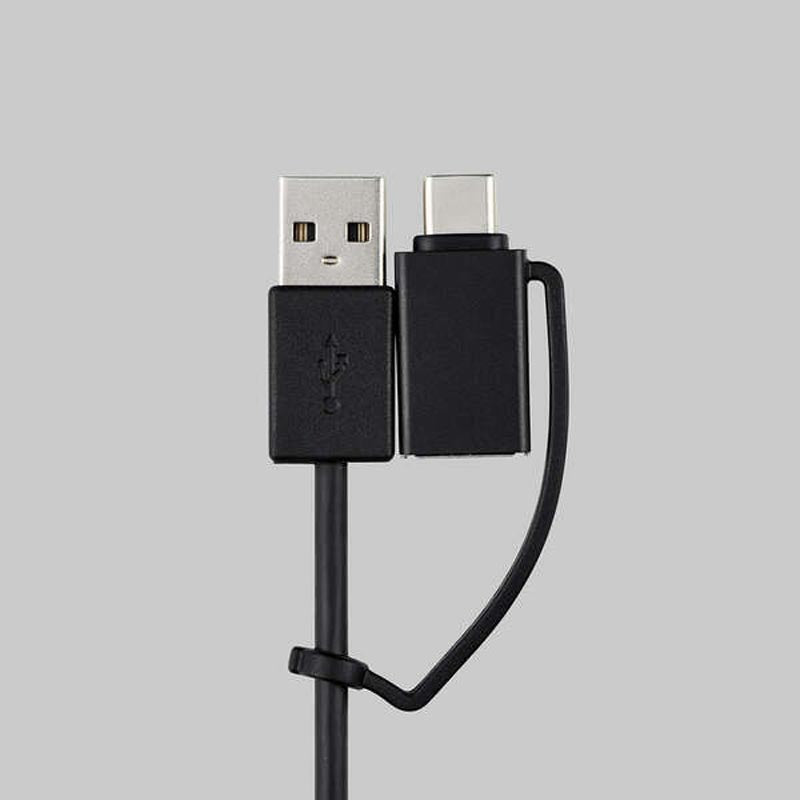 Elecom U2H-CA4003BBK USB C/A 4Ports 2.0 Hub (Black)