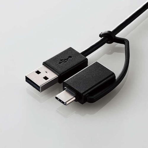 Elecom U2H-CA4003BBK USB C/A 4Ports 2.0 Hub (Black)