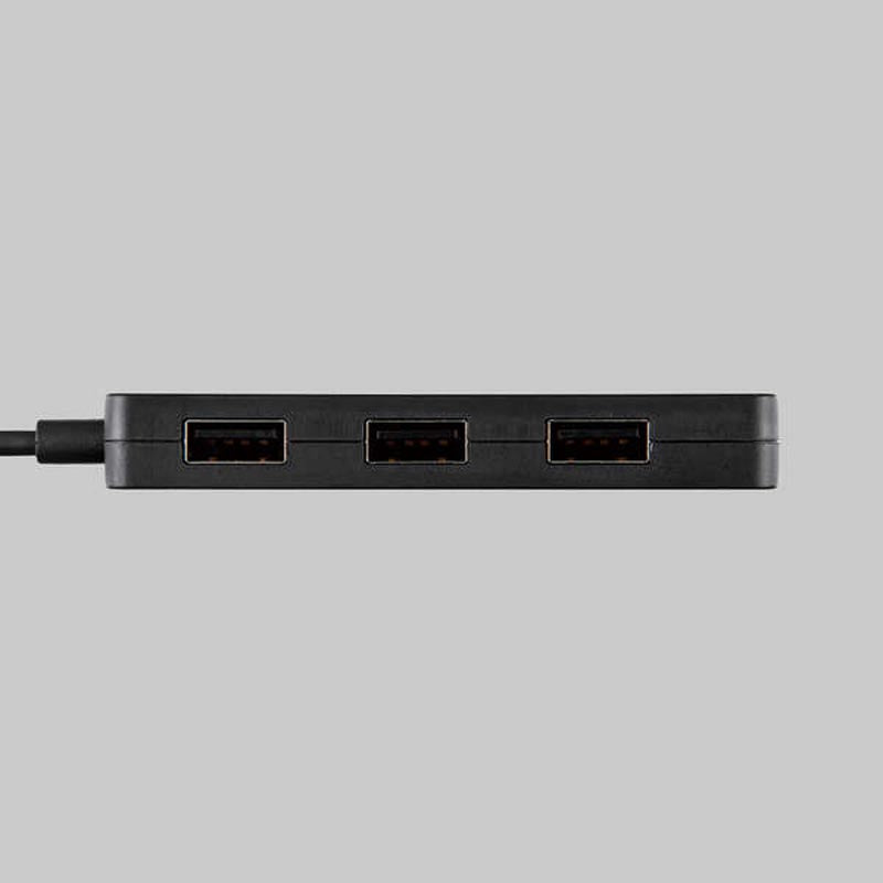 Elecom U2H-CA4003BBK USB C/A 4Ports 2.0 Hub (Black)