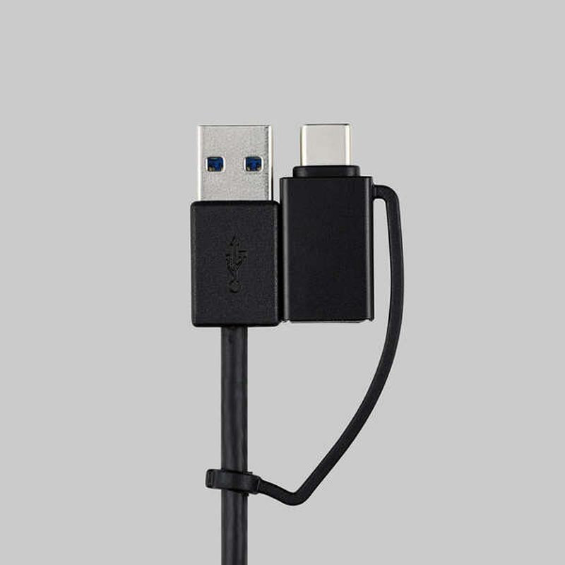 Elecom U3H-CA4004BBK USB C/A 4Ports 3.1(Gen 1) Hub (Black)