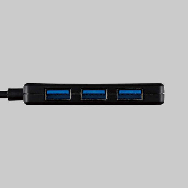 Elecom U3H-CA4004BBK USB C/A 4Ports 3.1(Gen 1) Hub (Black)