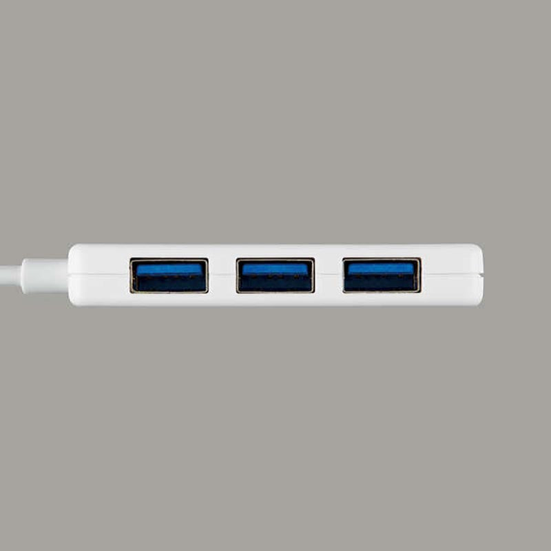 Elecom U3H-CA4004BWH USB C/A 4Ports 3.1(Gen 1) Hub (White)