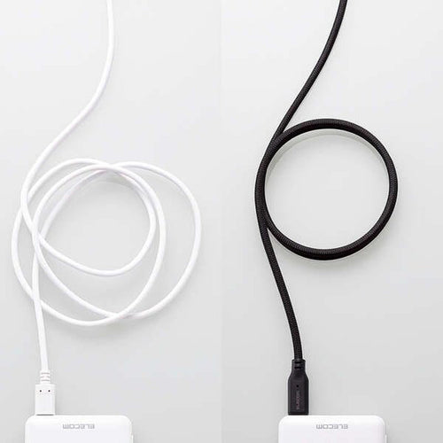 Elecom MPA-CC5PMG10BK Type C-C PD 100W 5A Magnetic Mesh Cable 1M (Black)