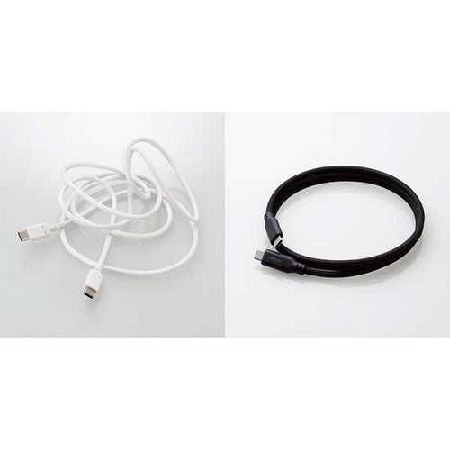 Elecom MPA-CC5PMG10BK Type C-C PD 100W 5A Magnetic Mesh Cable 1M (Black)