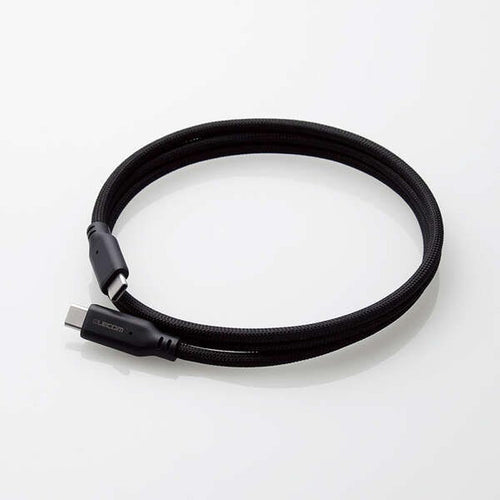 Elecom MPA-CC5PMG10BK Type C-C PD 100W 5A Magnetic Mesh Cable 1M (Black)