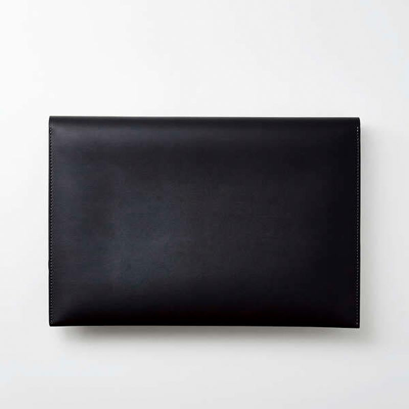 Elecom BM-IBEM01BK-IL 14 Laptop Sleeve Leather Blk Gold