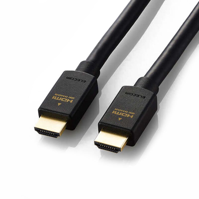 Elecom DH-HD21E50BK2 HDMI Cable Ver 2.1 8K UHDR 5M (Black)