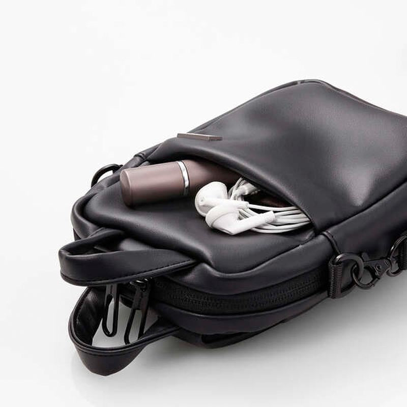 Elecom BMA-OFSC01BK Offtoco Small Sling Bag (Calm Black)