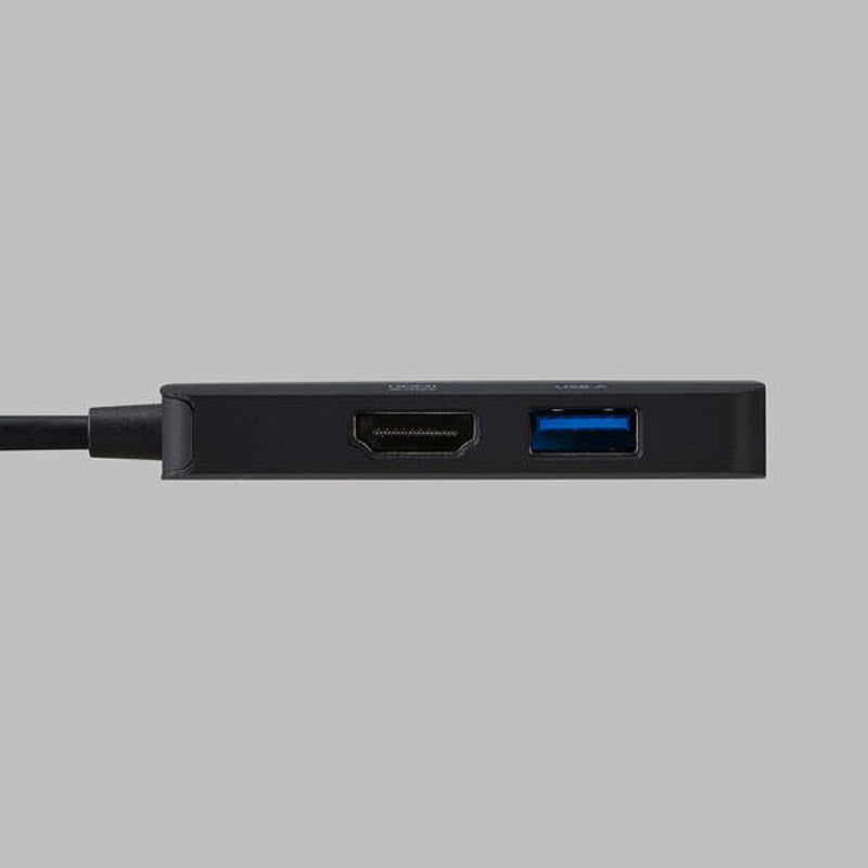 Elecom DST-C31BK 3 in 1 Docking Station 1 X USB-C/HDMI/USB-A Port