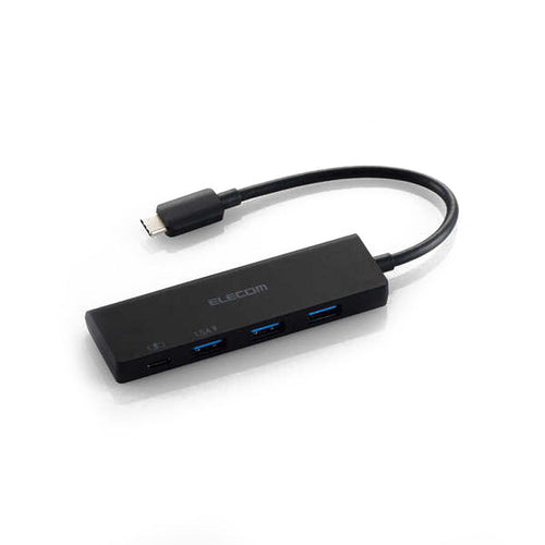 Elecom U3HC-H040PBK USB-C Hub 4 Ports 5GBPS (Black)