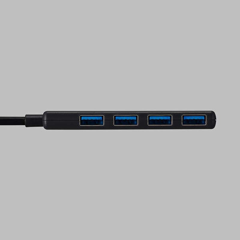 Elecom U3H-H040BK USB 3.0 (5Gpbs) 4 Port Adapter (Black)