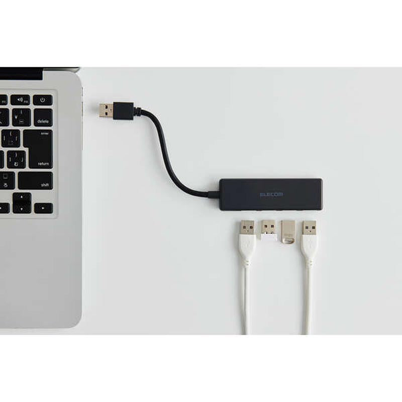 Elecom U3H-H040BK USB 3.0 (5Gpbs) 4 Port Adapter (Black)