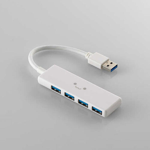 Elecom U3H-H040WF USB 3.0 (5Gpbs) 4 Port Adapter (White)
