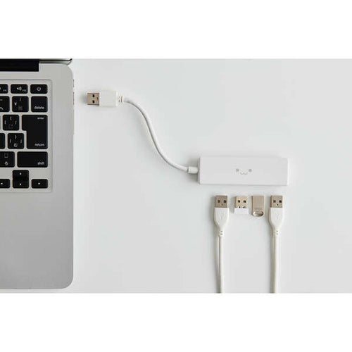 Elecom U3H-H040WF USB 3.0 (5Gpbs) 4 Port Adapter (White)