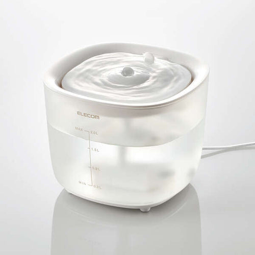 Elecom PET-WD02WH-G Auto Pet Water Fountain (White)