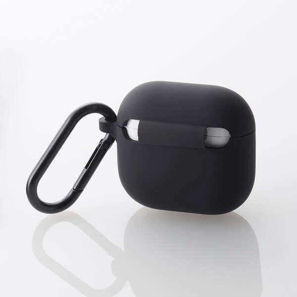 Elecom AVA-AP06SCBK  Airpods Gen4 Silicon Case (Black)