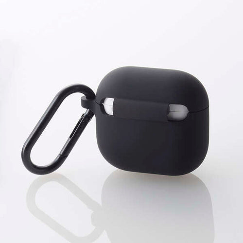 Elecom AVA-AP06SCBK  Airpods Gen4 Silicon Case (Black)