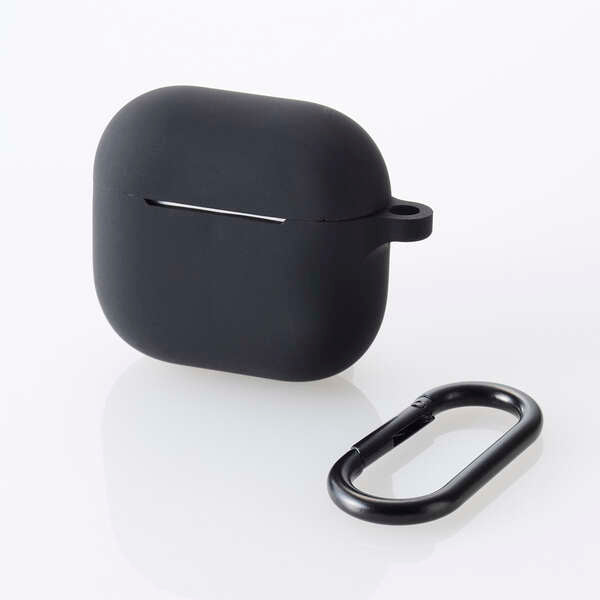 Elecom AVA-AP06SCBK  Airpods Gen4 Silicon Case (Black)
