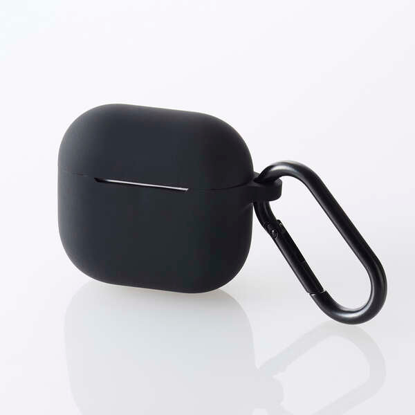 Elecom AVA-AP06SCBK  Airpods Gen4 Silicon Case (Black)