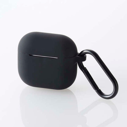 Elecom AVA-AP06SCBK  Airpods Gen4 Silicon Case (Black)