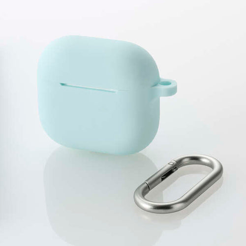 Elecom AVA-AP06SCBU Airpods Gen4 Silicon Case (Blue)