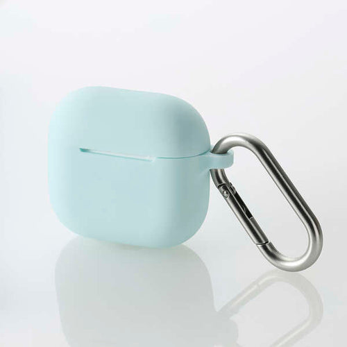 Elecom AVA-AP06SCBU Airpods Gen4 Silicon Case (Blue)