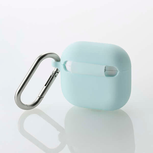 Elecom AVA-AP06SCBU Airpods Gen4 Silicon Case (Blue)
