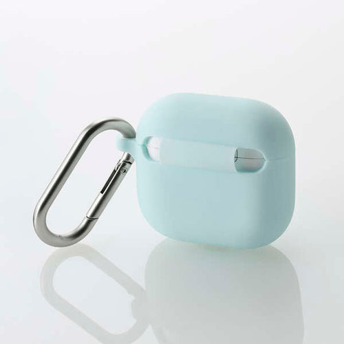 Elecom AVA-AP06SCBU Airpods Gen4 Silicon Case (Blue)