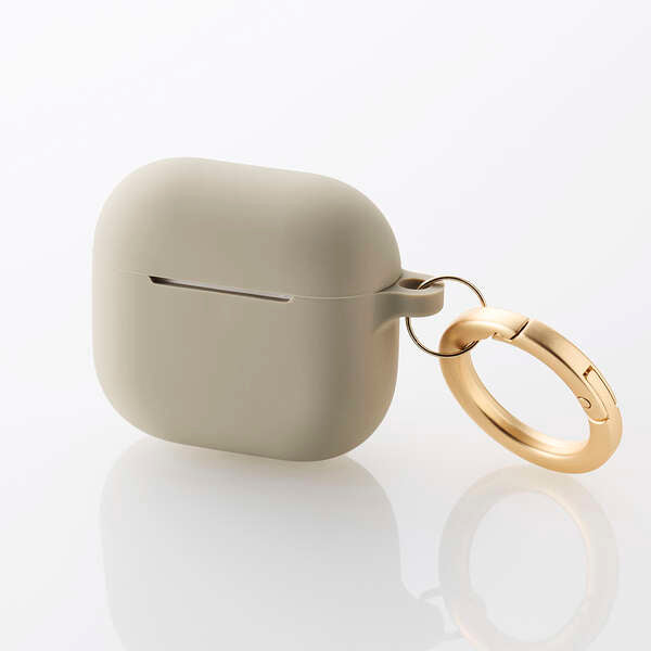 Elecom AVA-AP06SCJGB Airpods Gen4 Silicon Case (Greige)