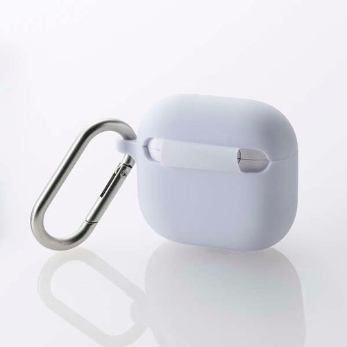 Elecom AVA-AP06SCPU Airpods Gen4 Silicon Case (Purple)