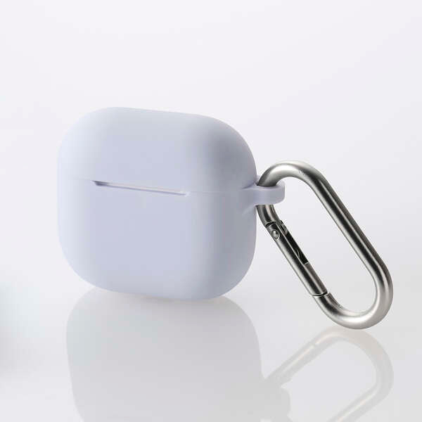 Elecom AVA-AP06SCPU Airpods Gen4 Silicon Case (Purple)