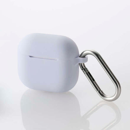 Elecom AVA-AP06SCPU Airpods Gen4 Silicon Case (Purple)