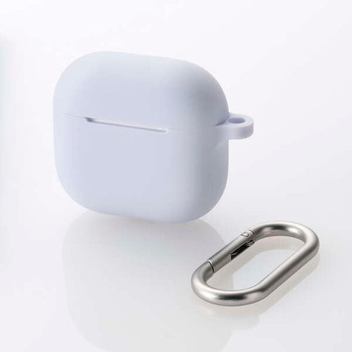 Elecom AVA-AP06SCPU Airpods Gen4 Silicon Case (Purple)