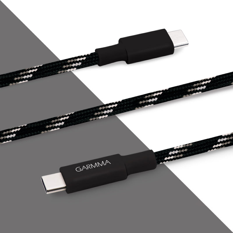 Garmma  GM-7ACCBL1 Type C to C Braided Cable (Black)