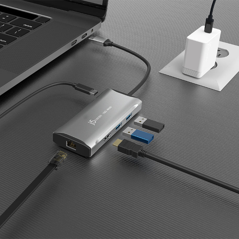 J5Create JCD392 4K60 Elite USB-C 10Gbps Travel Dock