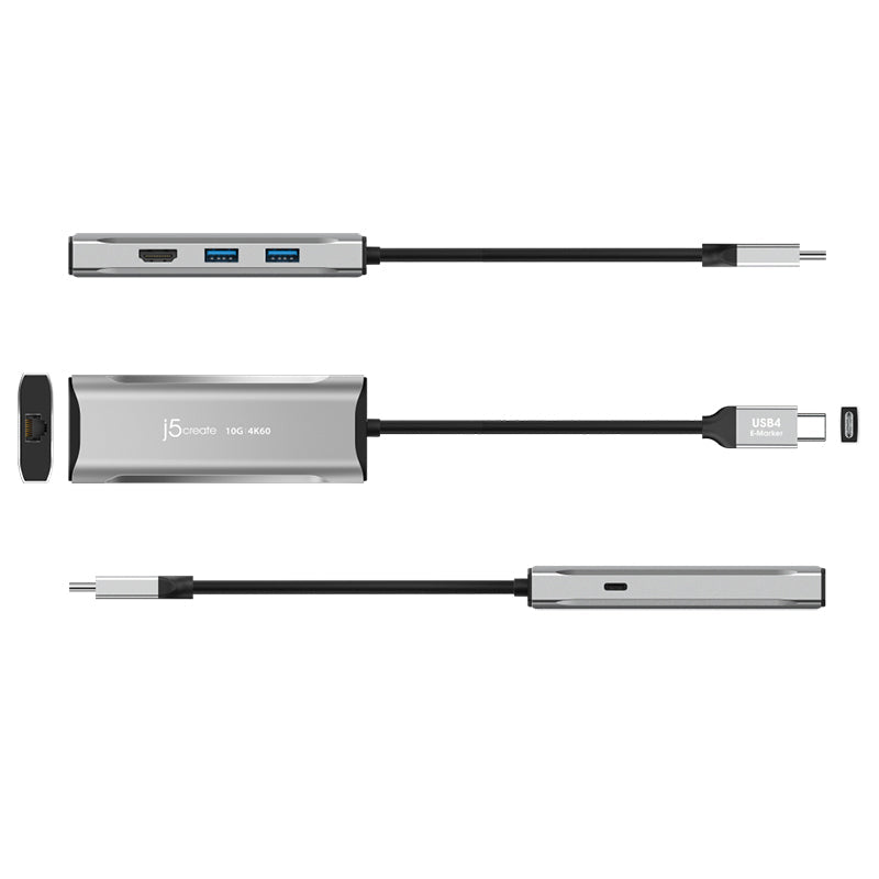 J5Create JCD392 4K60 Elite USB-C 10Gbps Travel Dock