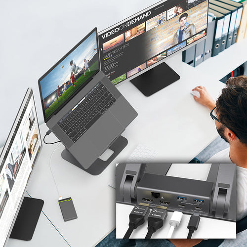 J5Create JTS427 Multi-Angle Dual HDMI Docking Stand