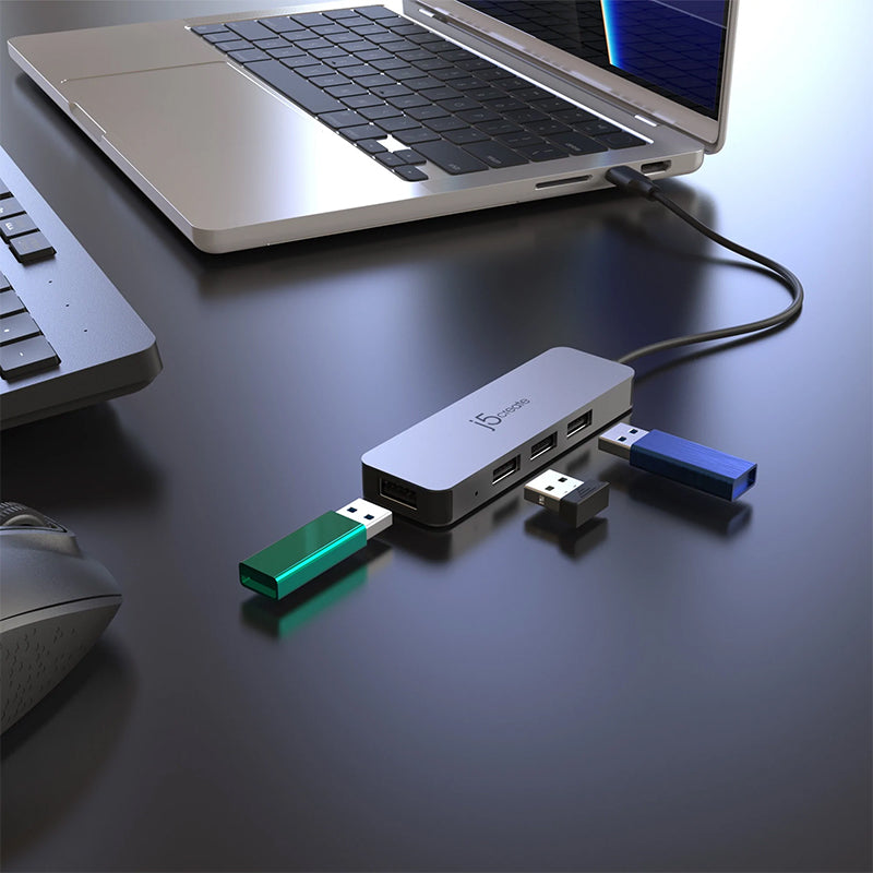 J5Create JTS223 Laptop Stand with 4-Port USB Hub