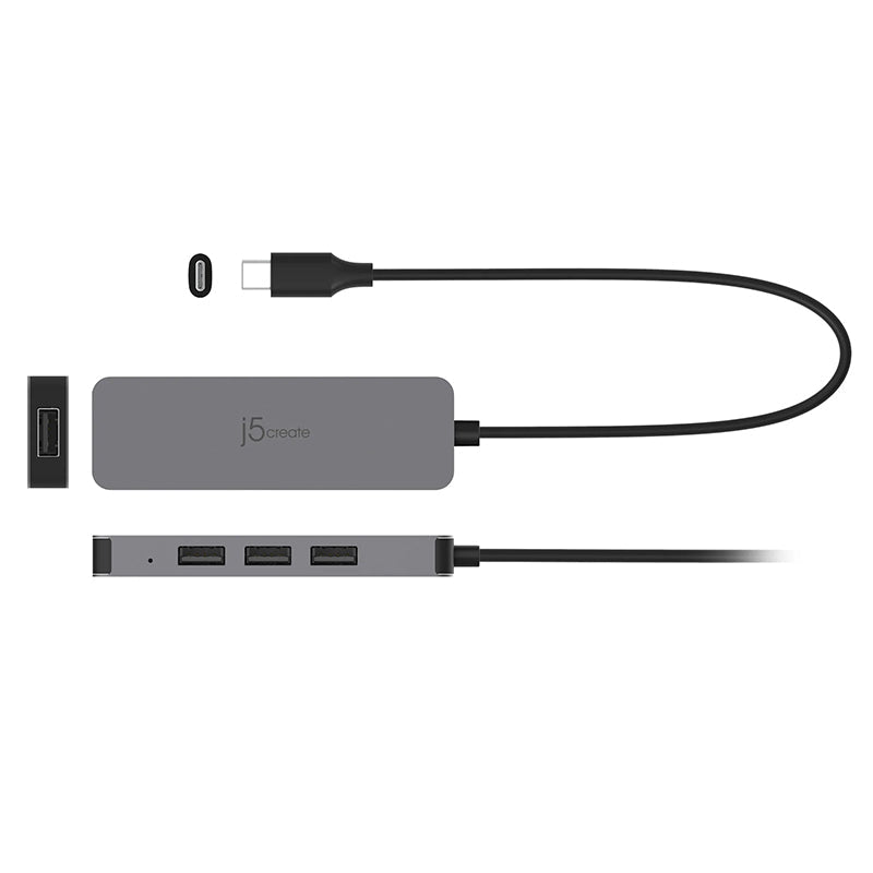 J5Create JTS223 Laptop Stand with 4-Port USB Hub