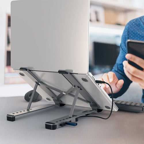 J5Create JTS223 Laptop Stand with 4-Port USB Hub